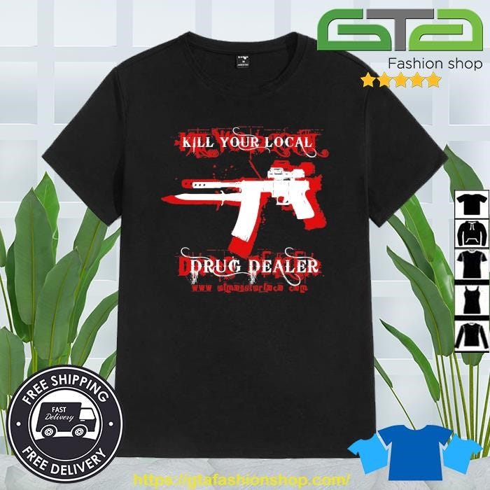 T-shirt Drug Kingpin 'Meet The Dealer' - Noir, 5XL (occasion)