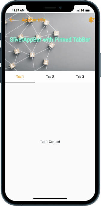 How to Add SliverAppBar with Pinned TabBar in Flutter