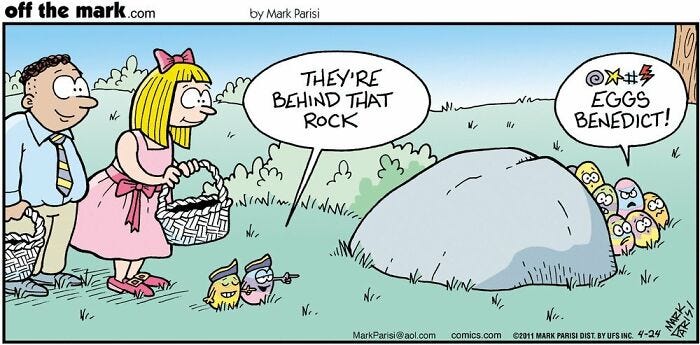 50 Hilarious Easter Comics Where Eggs Spiral And Bunnies Act Suspicious | Bored Panda