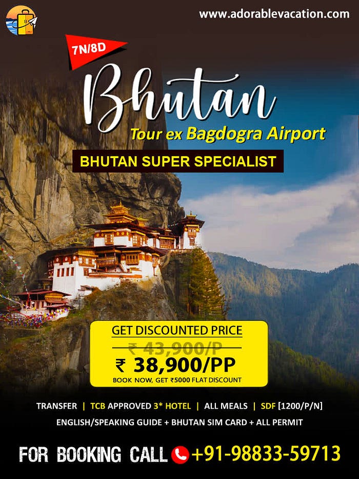 Bhutan luxury packages from Delhi