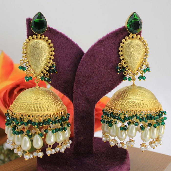 jhumka for bridal outfit
