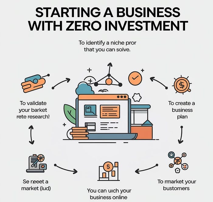 How to Start a Business with Zero Investment: A Step-by-Step Guide | by ...