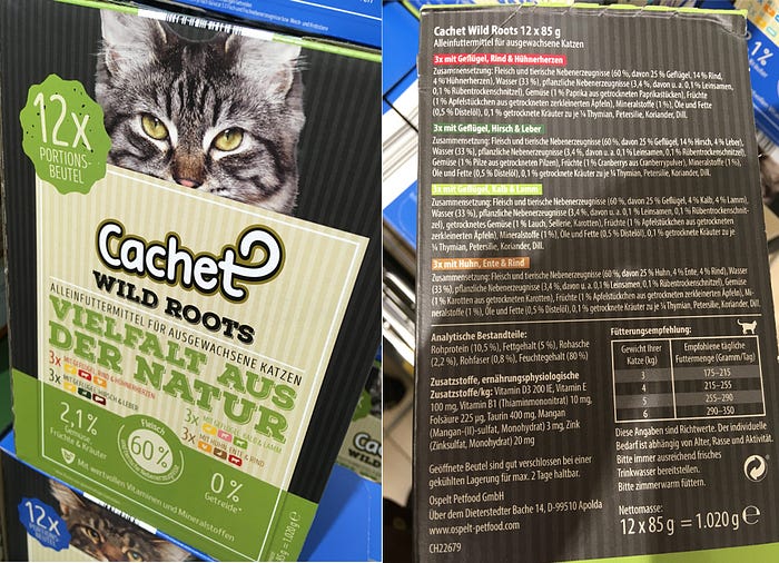 Katzenfutter im Haustiger-Test: Cachet Wild Roots (Aldi Süd) | by Anika  Abel | Medium