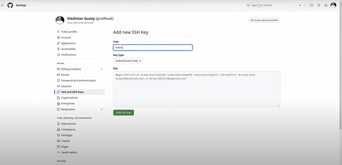 Prepare SSH for approval (optional)