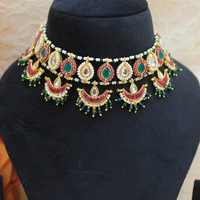 kundan jewelry by nikhita
