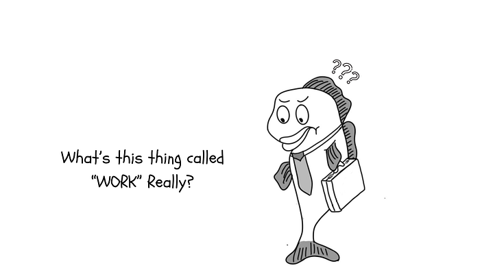 Fish taling about work