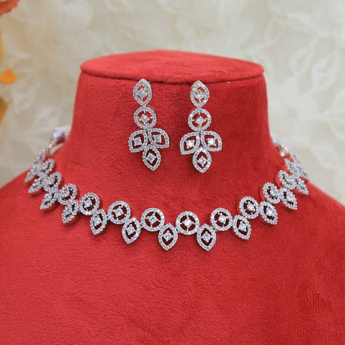 matching necklace and earrings set