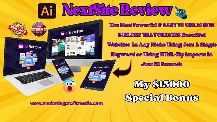 AI NextSite Review — Create & Sell Professional Websites In Any Niche Just 60 Seconds