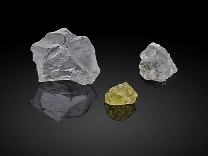 Stars Of The Arctic' Large Rough Diamonds From Diavik To Be