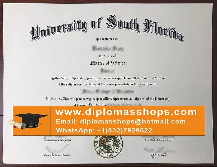 Get University of South Florida diploma, Copy University of South