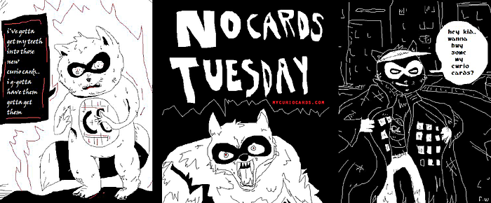 Robek's MS Paint raccoons in Telegram