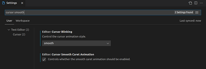 25 VsCode Tips and Tricks. 1. Smooth Cursor | by Tushar Upadhyay | Medium