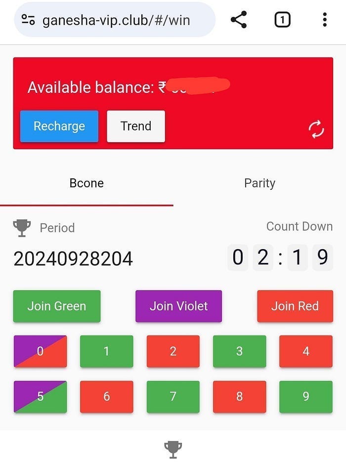 Ganesha-vip.club colour prediction game review