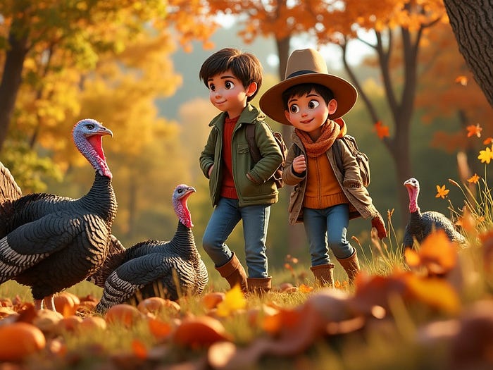Turkey Wobble & More | Thanksgiving Songs for Kids: going on a turkey hunt with Nessa’s Playhouse
