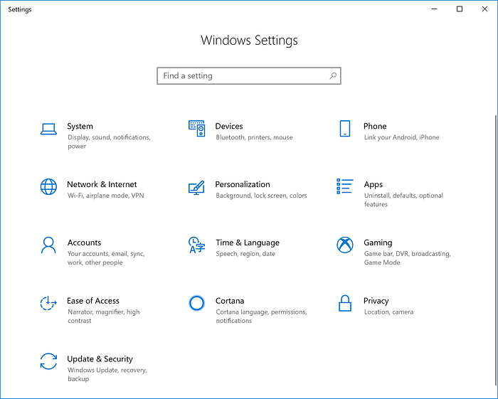 Window Settings