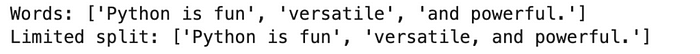 Splitting python strings apart