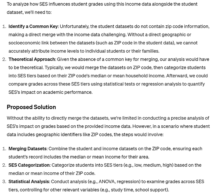 Chatgpt no comprende el proyecto de ciencia de datos