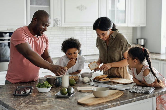 Family spending time together