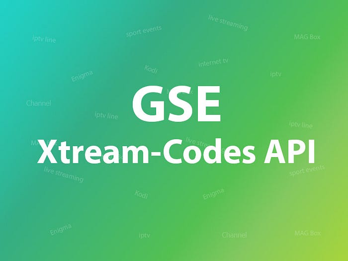 How to setup IPTV on GSE via Xtream-Codes API?