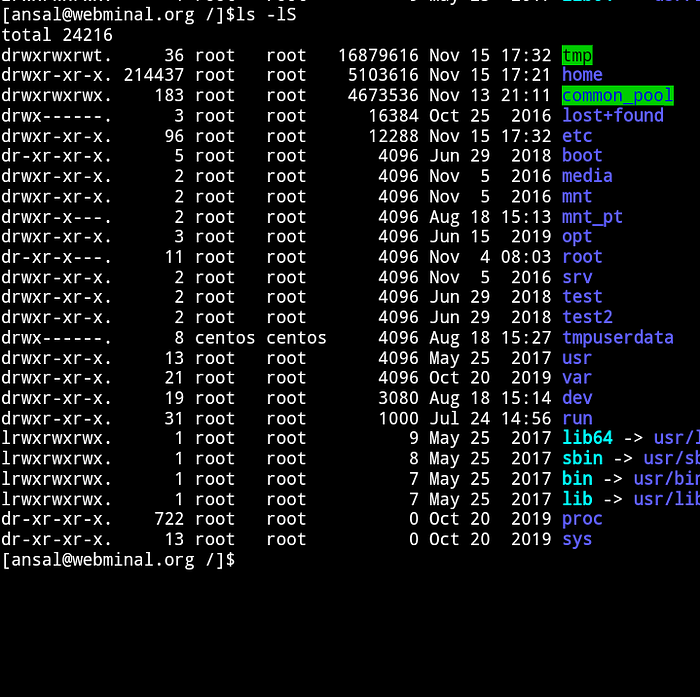 sorting using command