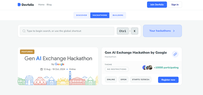 Devfolio Hackathons