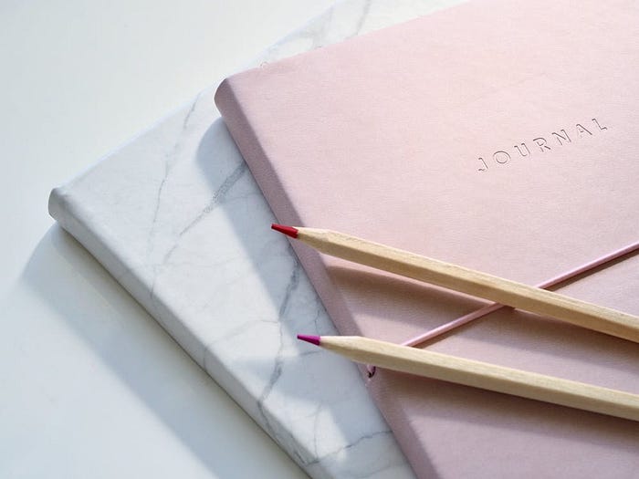 a cute pink Journal