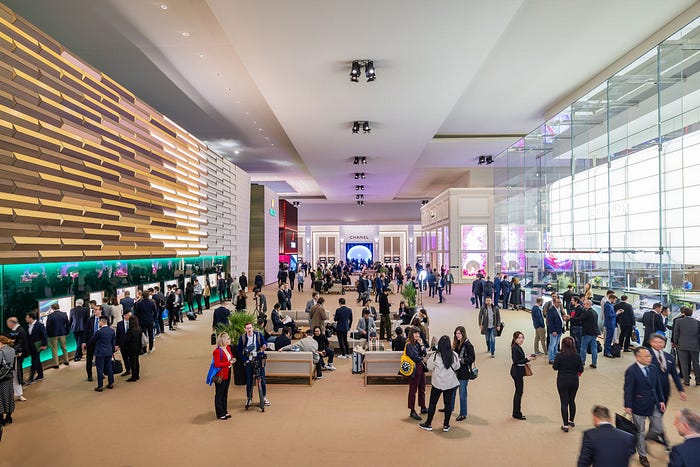 Watches And Wonders 2026 Geneva exhibition hall with luxury watch brands