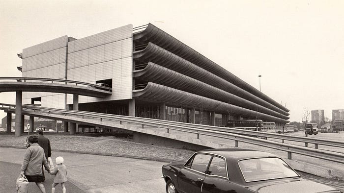 The Preston Bus Station was threatened for demolition, but through surveys and petitions, it managed to get protected and refurbished. (image source: Architectuul)