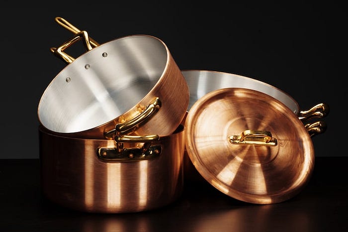 Pure Copper Cookware Set