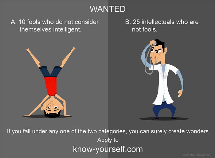 Wanted !!!. 25 intellectuals who are not fools… | by Deep Trivedi | Medium