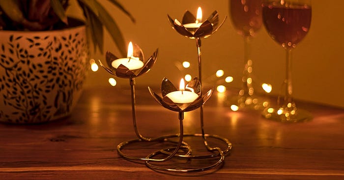 Lotus Candle Holder Stand