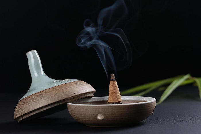 Traditional Chinese incense for good energy
