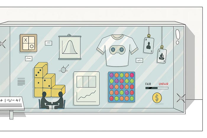 Every part of life is a game of choices, strategy, and trade-offs. Game theory simply makes the rules visible. (Image inspiration: ItsNiceThat)