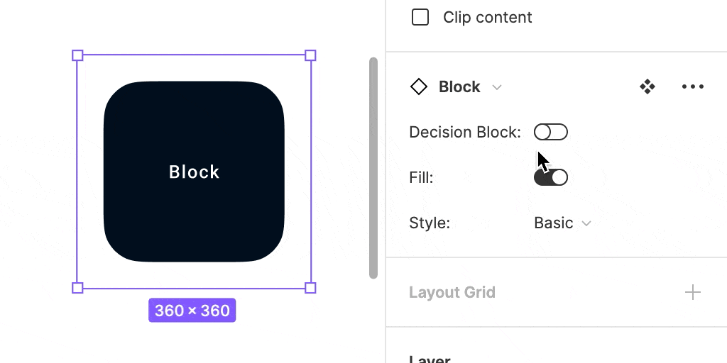 Block Variant configuration