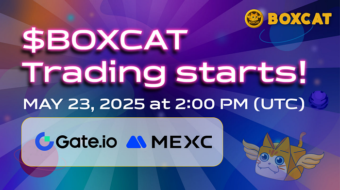 🚀 $BOXCAT💛 is making its debut on GATE.IO & MEXC!