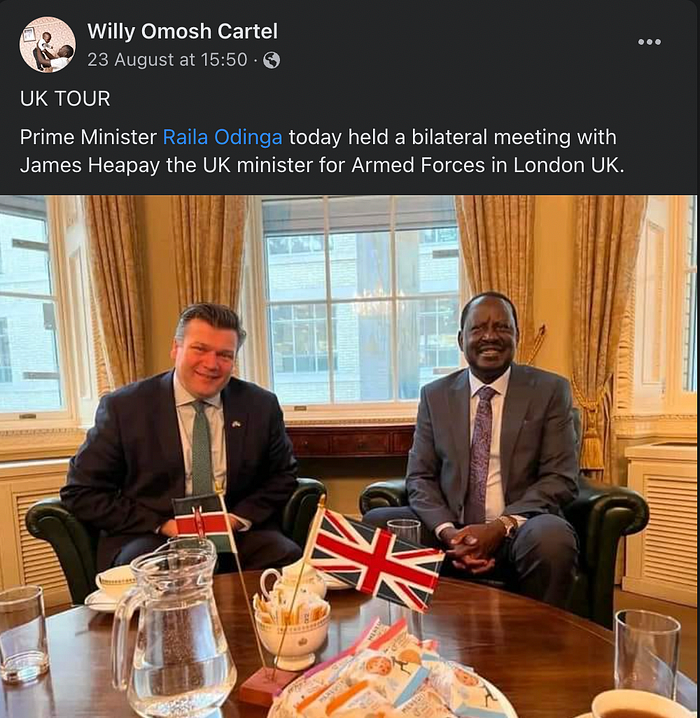 FALSE This Image Isn’t Of Kenyan Opposition Leader Raila Odinga