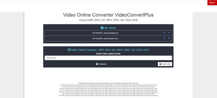 VideoConvertPlus video converter online for MP4, AVI, MOV, WMV, DVD, OGG,  GIF | by RedCool Media | Medium