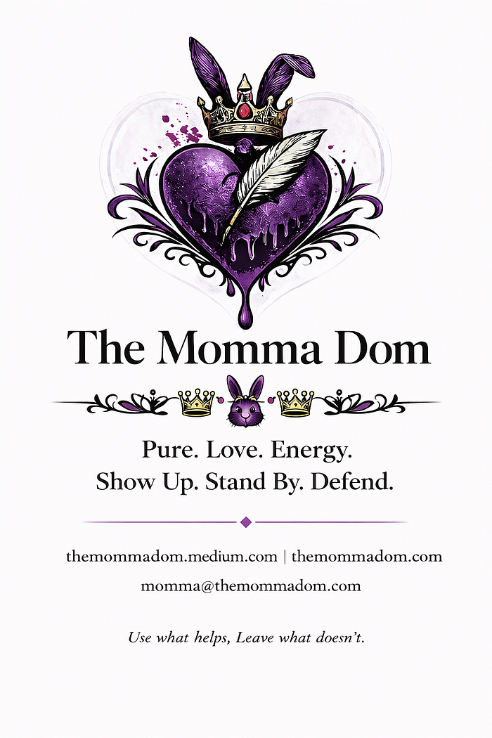 Photo and concept by The Momma Dom and her A.I. Program