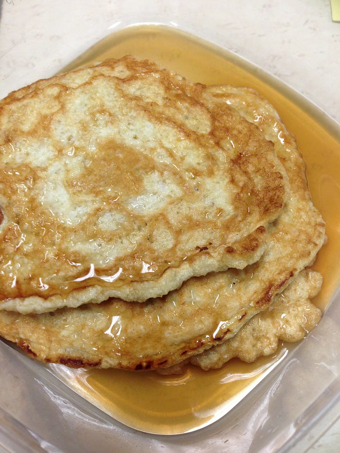 Oatmeal and Egg White Pancakes. A recipe and an introduction by