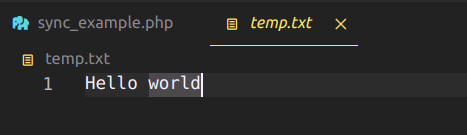 Simple text file