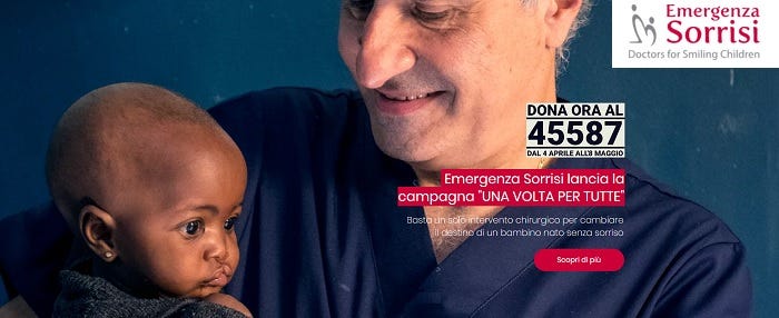 La campagna di Emergenza Sorrisi