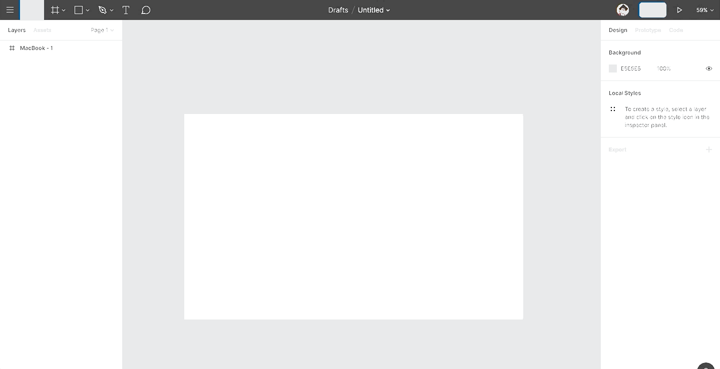 A GIF showcasing how you can create a settings icon in Figma.