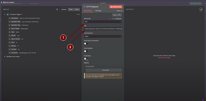 Get the Weather Data with an HTTP Request