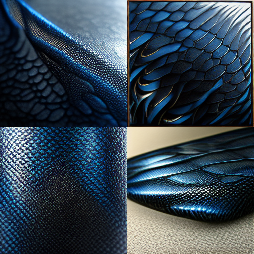Black and blue dragon scales.