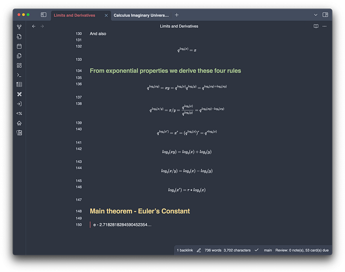 obsidian notes