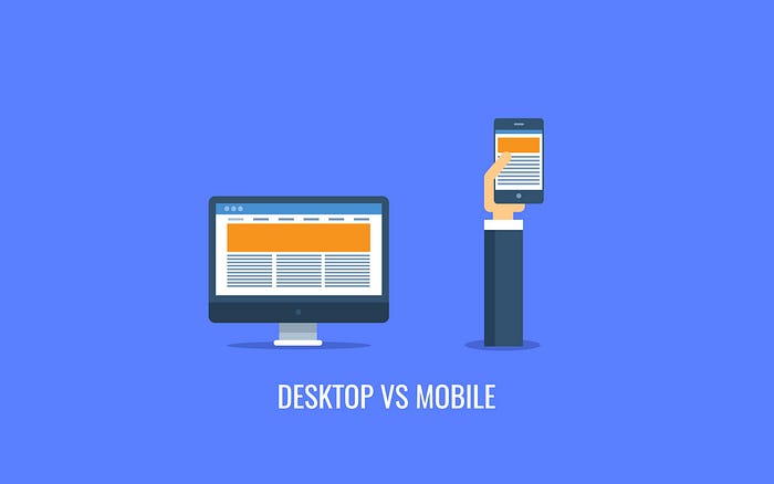 Desktop vs Mobile Amazon Example
