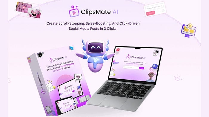 Use ClipsMate AI to Make Captivating Videos Quickly for Higher Engagement, Leads, and Sales on Social Media with Just 3 Clicks!