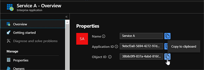 Enterprise Application Object ID