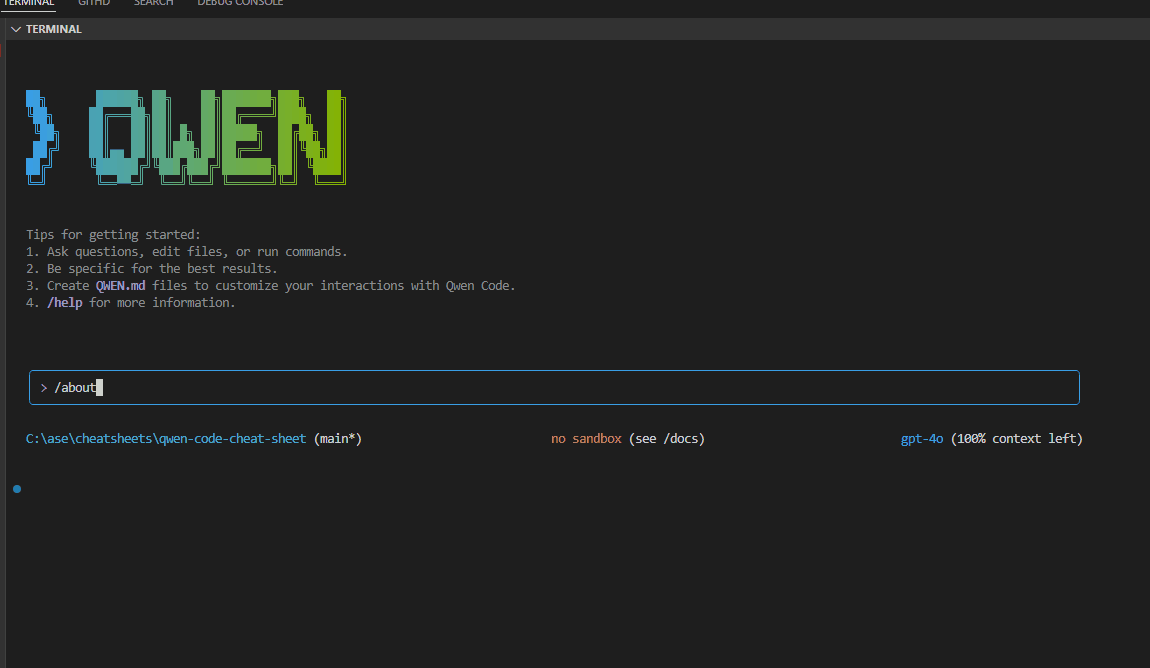 Qwen Code Commands