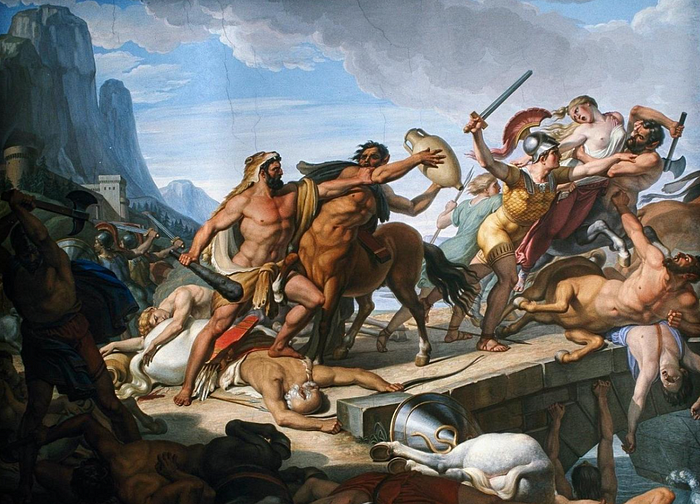 Hercules Fighting the Centaurs, Herakles Kentorları Öldürürken, 1817–29, Pietro Benvenuti